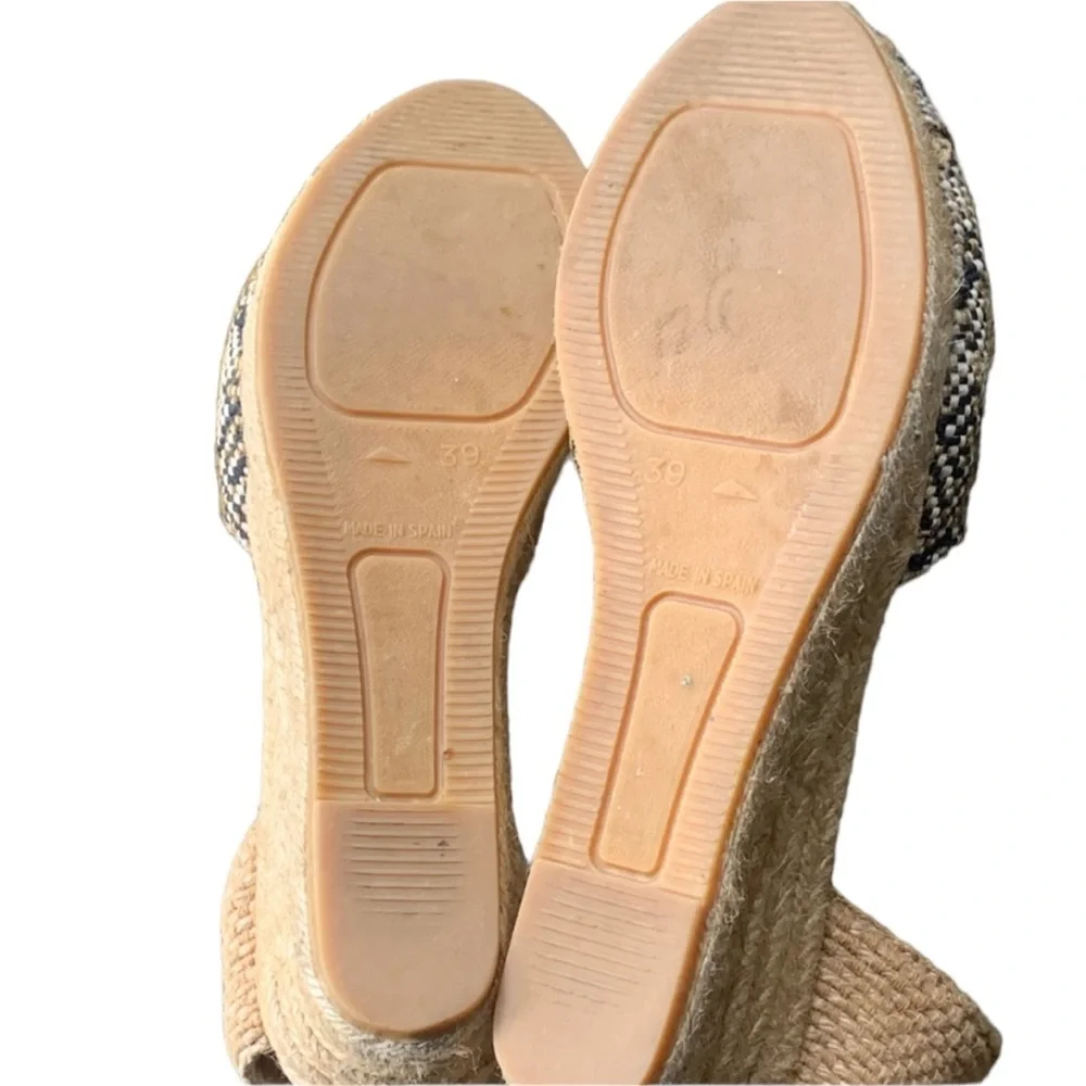 Eric Michael | Aztec boho ankle strap espadrilles size 39